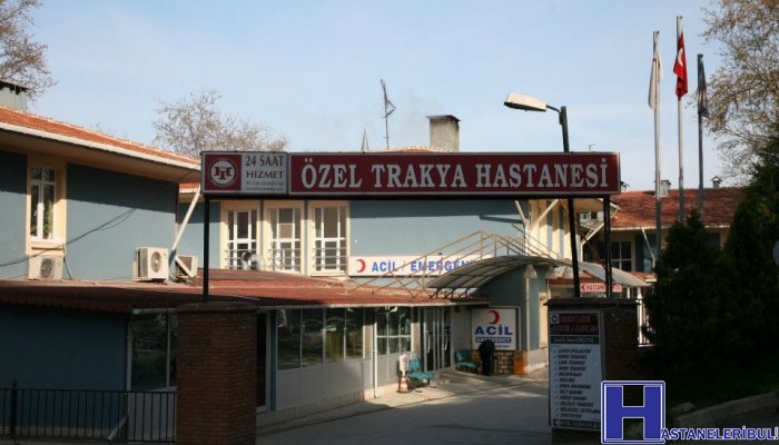 Özel Trakya Hastanesi-Talat Paşa Caddesi Girişi