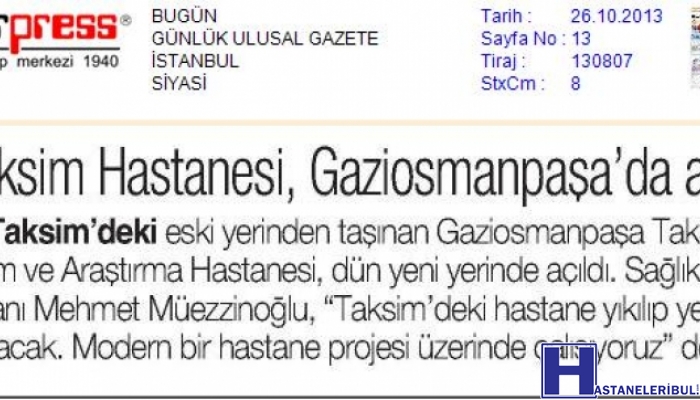 Gaziosmanpaşa Taksim EAH Aliya İzzet Begoviç Semt Polikliniği